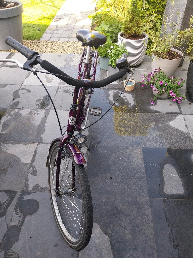 Herenfiets, Gebruikt, Versnellingen, Schijfrem, 65 cm of meer