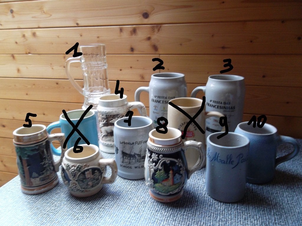 Lot bierpotten, Antiek en Kunst, Ophalen of Verzenden