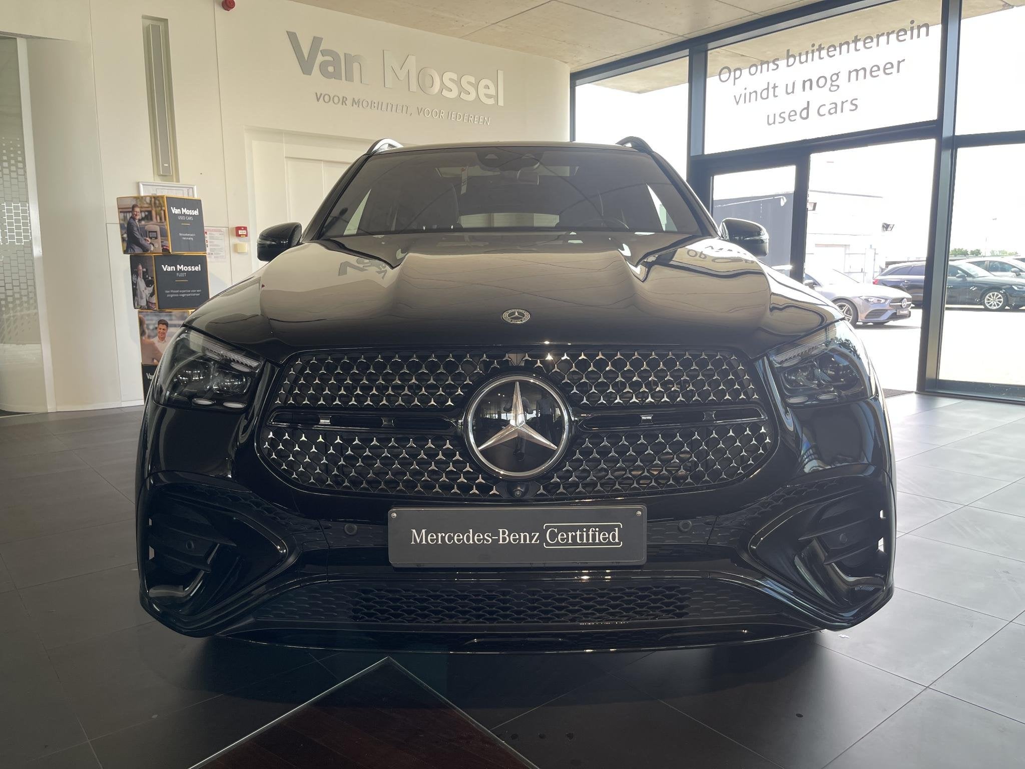 Mercedes-Benz GLE 400 e 4MATIC AMG Line, Stof, Gebruikt, Zwart, 4 cilinders