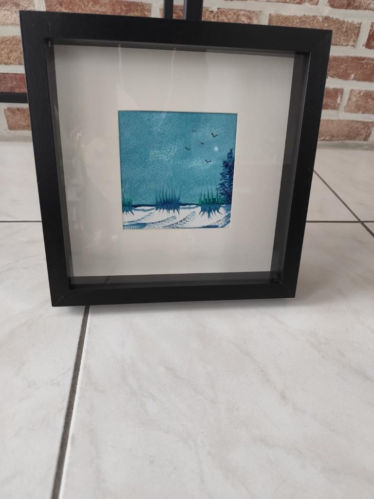 Aquarelle schilderij landschap., Ophalen