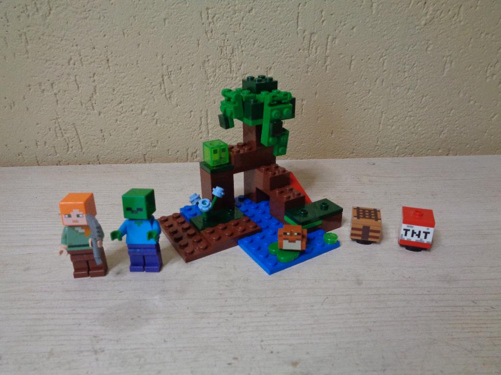 LEGO Minecraft Het Moerasavontuur  - 21240, Compleet, Gebruikt, Minecraft, Lego