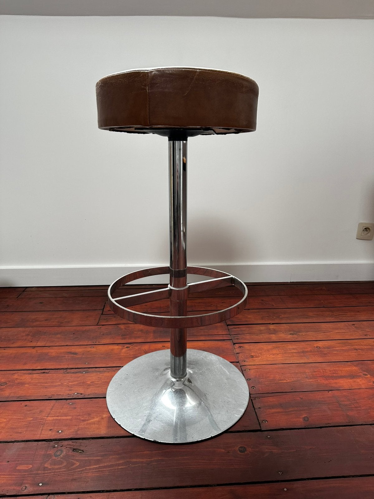 Tabouret de bar Vintage, 1 tabouret, Avec repose-pieds, Enlèvement, Utilisé