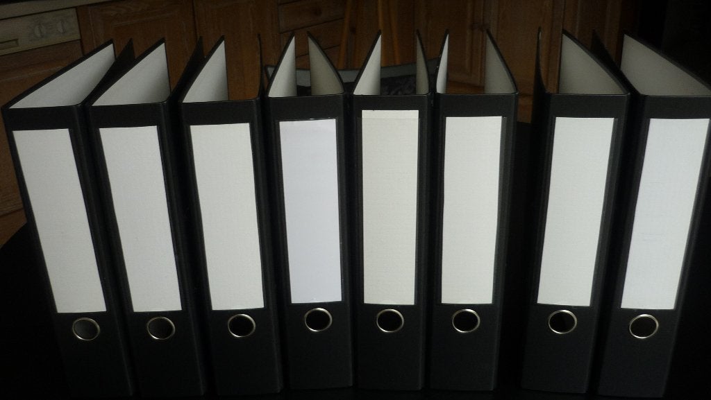 Brede mappen 7 cm, Diversen, Schoolbenodigdheden, Ophalen of Verzenden, Zo goed als nieuw