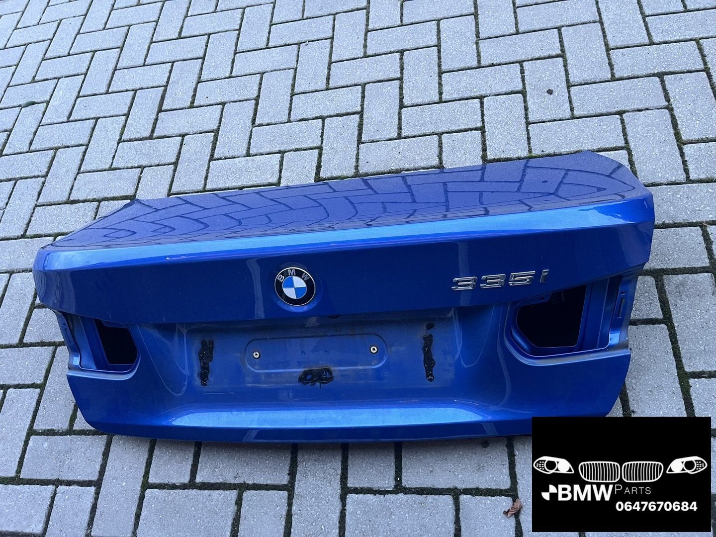 Kofferklep Bmw 3-Serie F30 Blauw B45, Arrière, -, Origine de la pièce connue, Haillon arrière