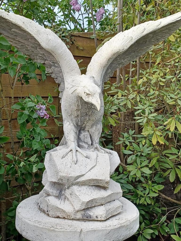 Aigle en béton, Enlèvement, Béton