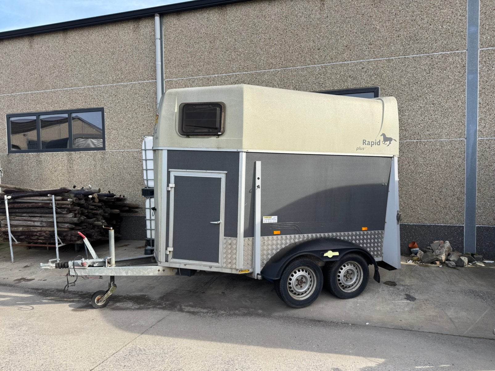 2 paards vanne, Enlèvement, Utilisé, Remorque 2 chevaux