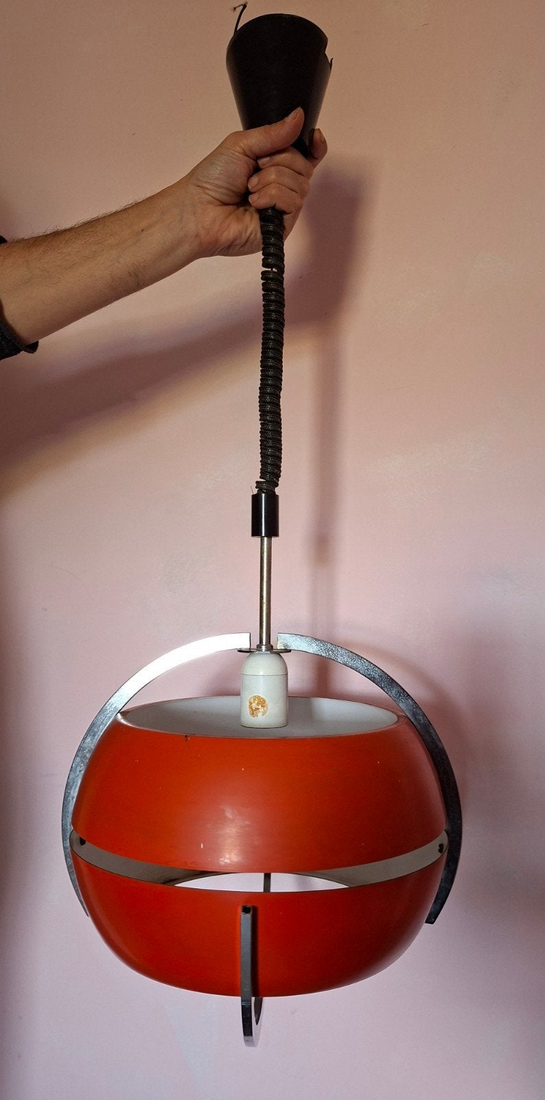 lustre vintage space age, Ophalen