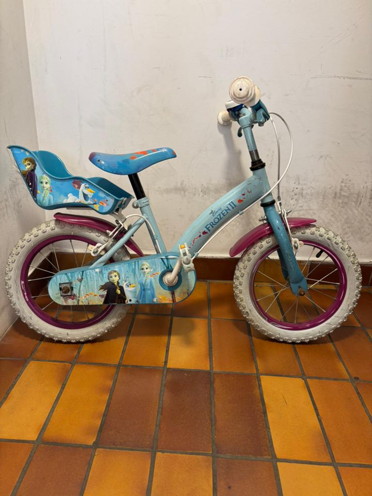 Kinderfiets frozen 16”, Enlèvement, Utilisé, 16 à 20 pouces