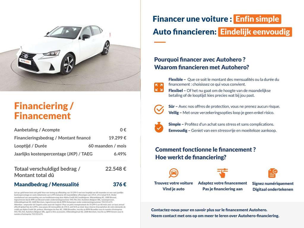 Lexus IS 300 IS 300h Executive (automatique), Autos, Lexus, Achat, Rétroviseurs électriques, 107 g/km, Occasion