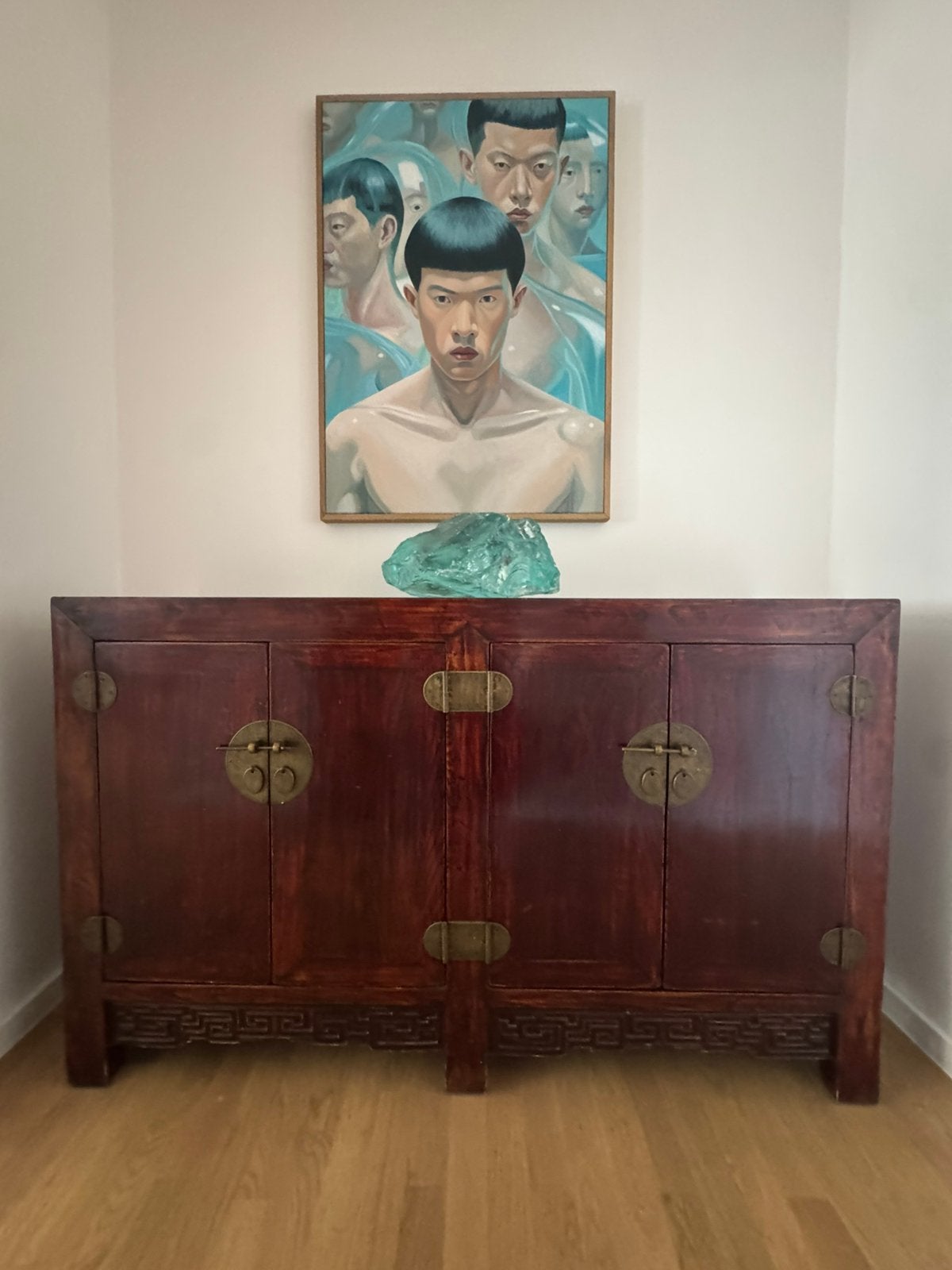 Chinees Dressoir / Vintage Aziatische Bruidskast (Roodbruin), Ophalen
