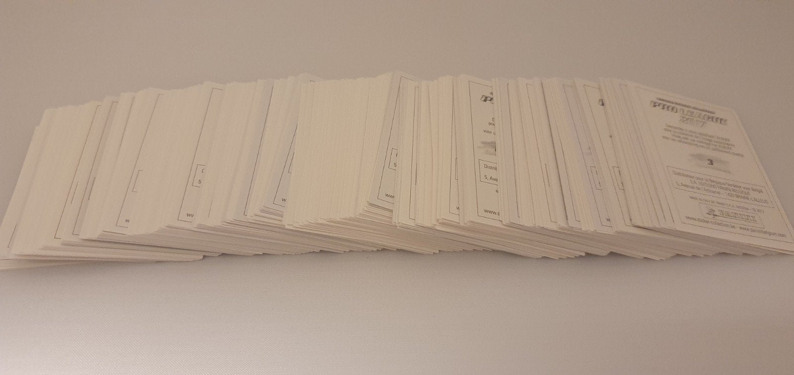 Panini Pro League 2017, Enlèvement ou Envoi