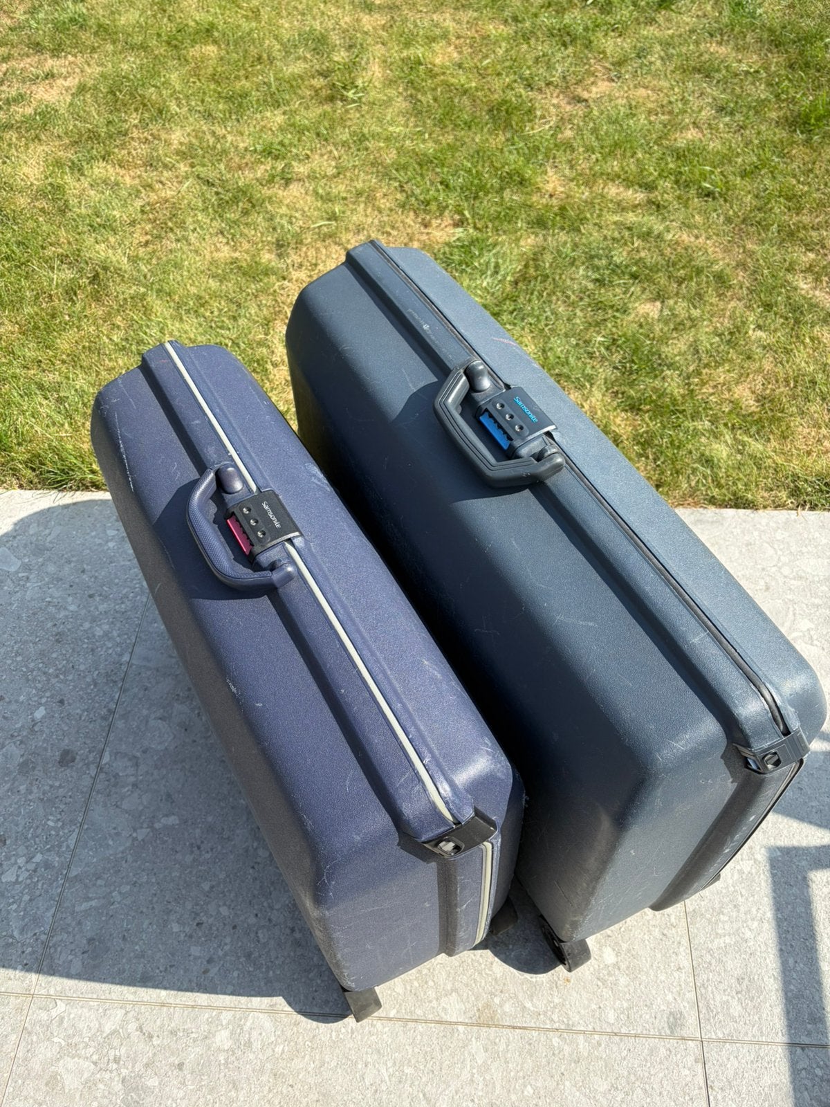 2 vintage valiezen Samsonite jaren 80, Ophalen, Gebruikt