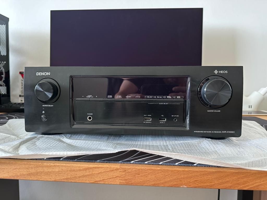 Denon AVR-X1400H, TV, Hi-fi & Vidéo, Amplificateurs & Ampli-syntoniseurs, Denon, Comme neuf, Enlèvement, 120 watts ou plus