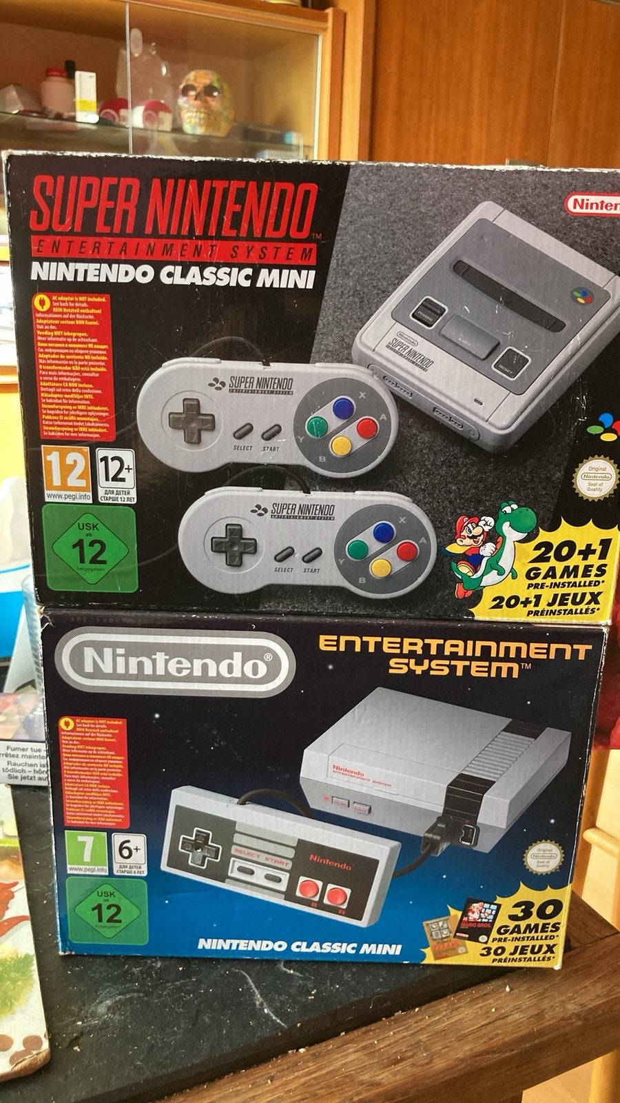 Nintendo mini nes et snes, Enlèvement, Comme neuf, Avec 2 manettes