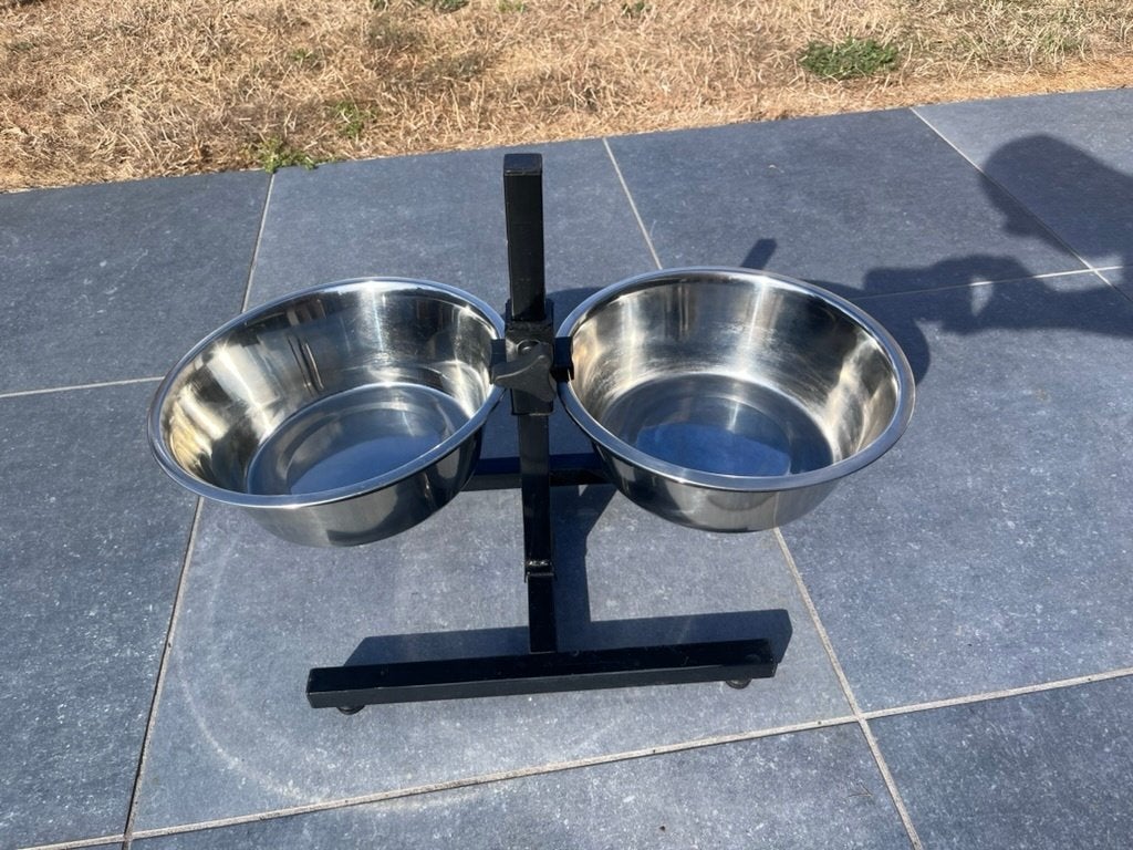 Honden drink en voederbak op hoogte, Enlèvement ou Envoi, Comme neuf, Abreuvement et Alimentation