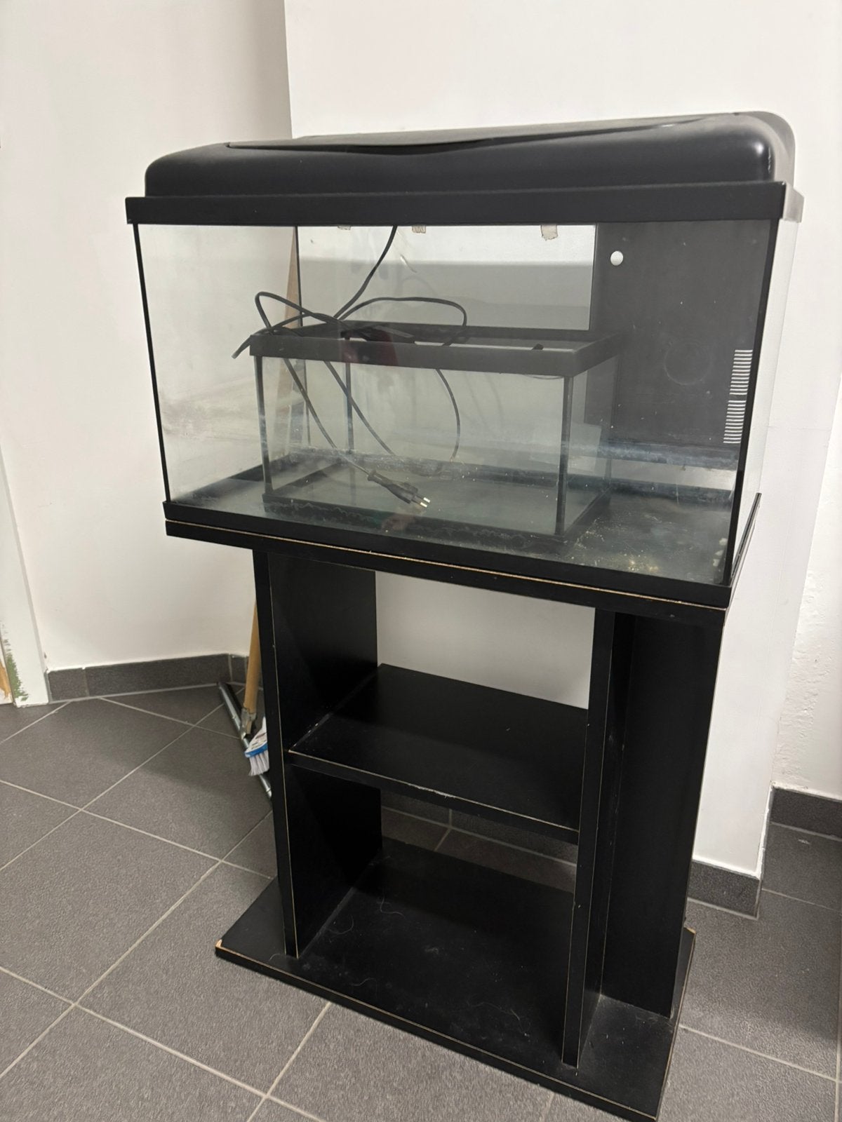 Aqurium, Enlèvement, Utilisé, Aquarium vide