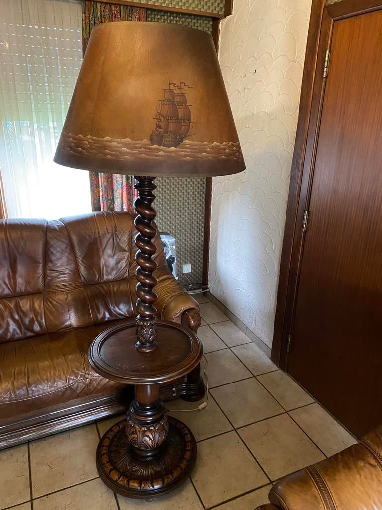 Retro vintage staanlamp, Huis en Inrichting, Woonaccessoires | Zuilen en Pilaren, Ophalen, Gebruikt