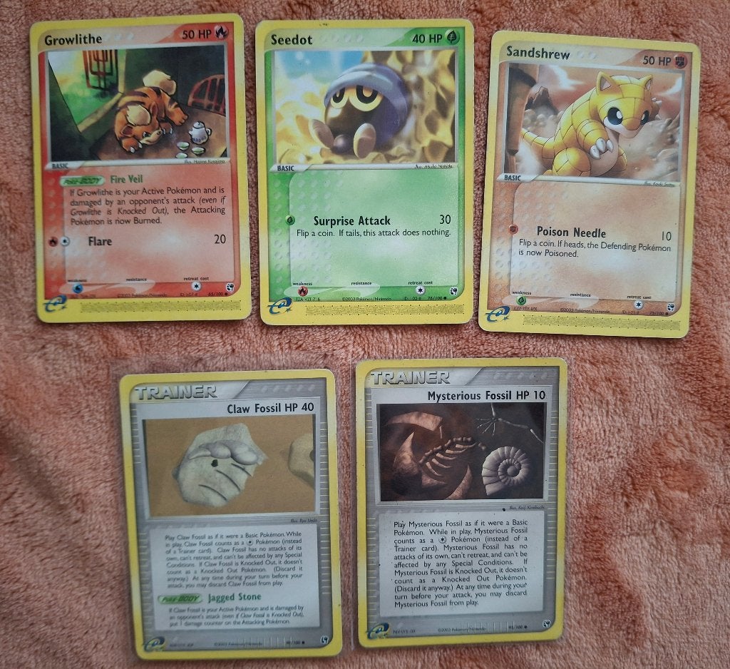 Ex Sandstorm Pokémon kaarten te ruil, Ophalen of Verzenden, Zo goed als nieuw, Meerdere kaarten, Foil