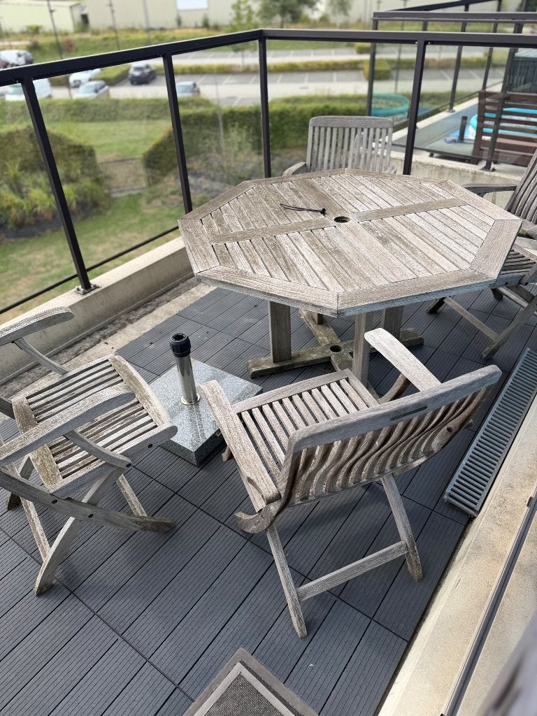 Buitentafel en stoelen, Jardin & Terrasse, Enlèvement, Utilisé