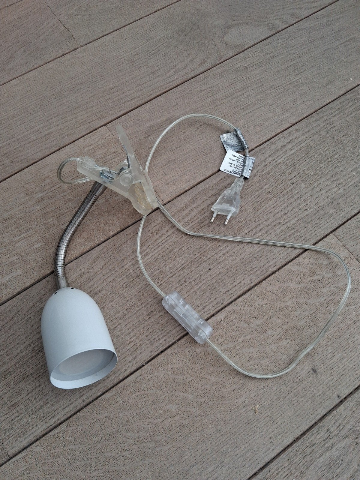 Lampe de lecture avec clip de fixation, ampoule LED incluse, Enlèvement ou Envoi, Blanc, Comme neuf, Autres marques