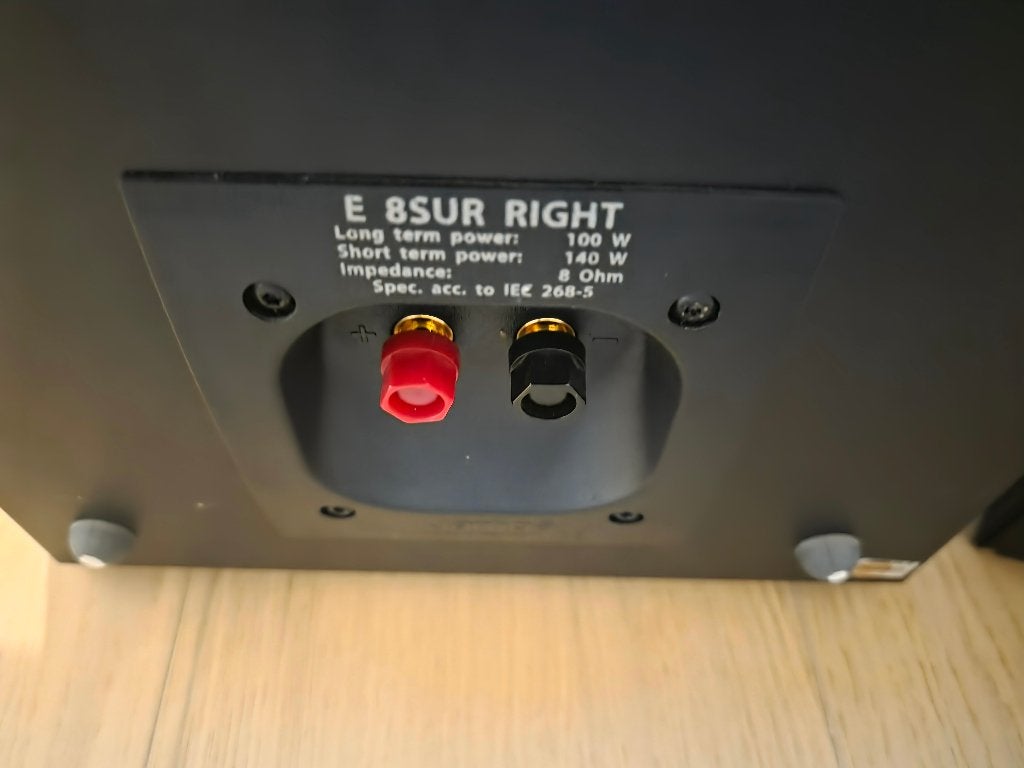 Haut Parleur Surround Bi Polaire Jamo E8 SUR, Enlèvement, Utilisé, 120 à 150 watts, Jamo