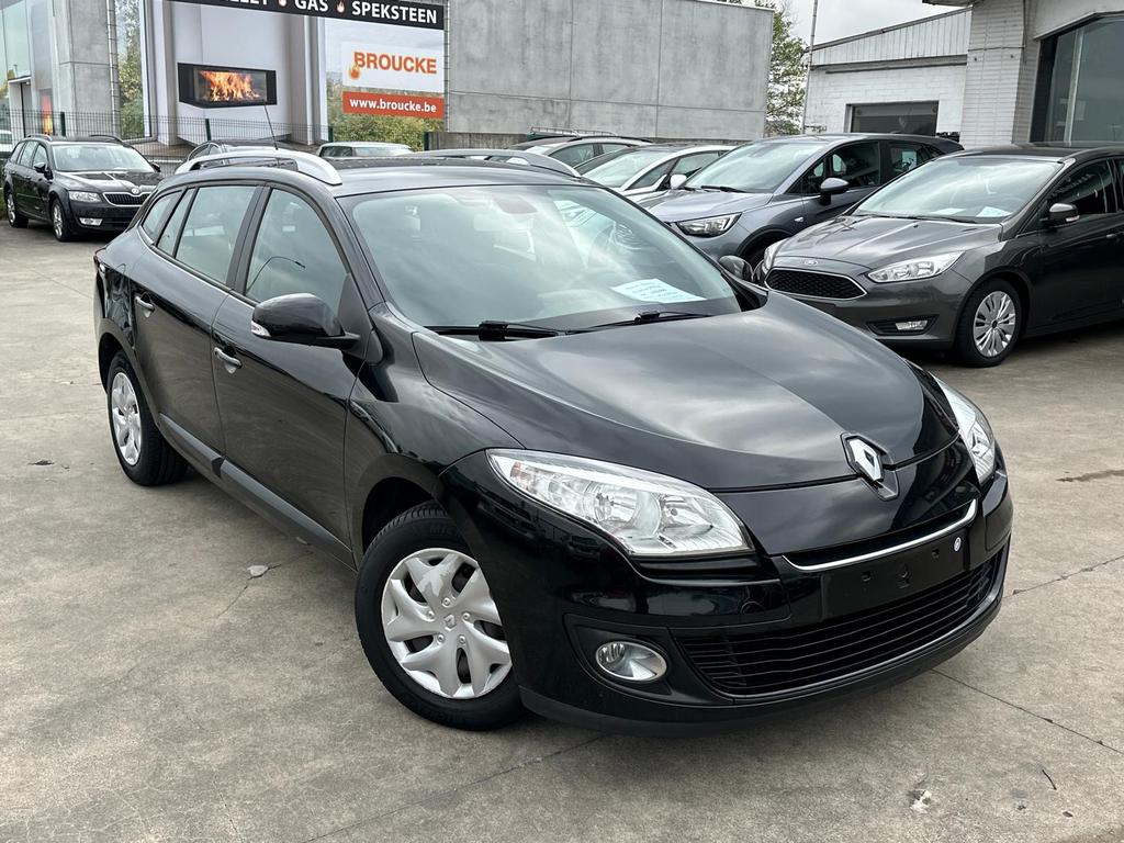 Renault Megan 1.2L Benzine 2013 Eerste Eigenaar, Auto's, Euro 5, Zwart, Adaptieve lichten, Zwart