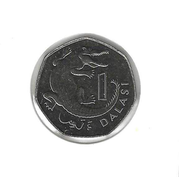 Gambia, 1 Dalasi 2011., Enlèvement ou Envoi, Autres pays, Monnaie en vrac