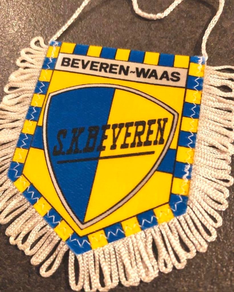 SK Beveren 1980s sublieme vintage vaandel vaantje, Ophalen of Verzenden