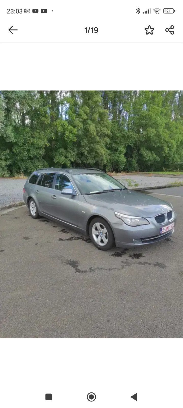 BMW 520d euro5 163ch, Cuir, Euro 5, Autres couleurs, Noir