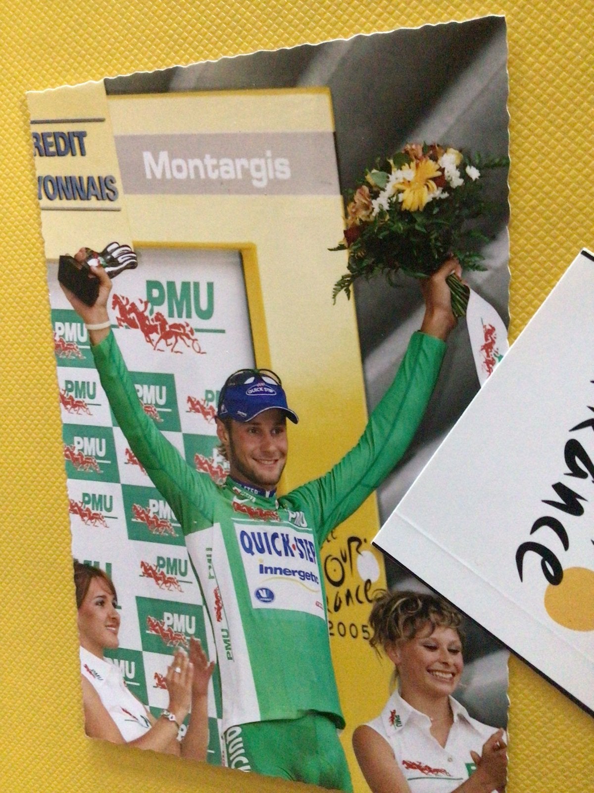 Wielerkaart tour de france tom boonen, Verzenden, Zo goed als nieuw