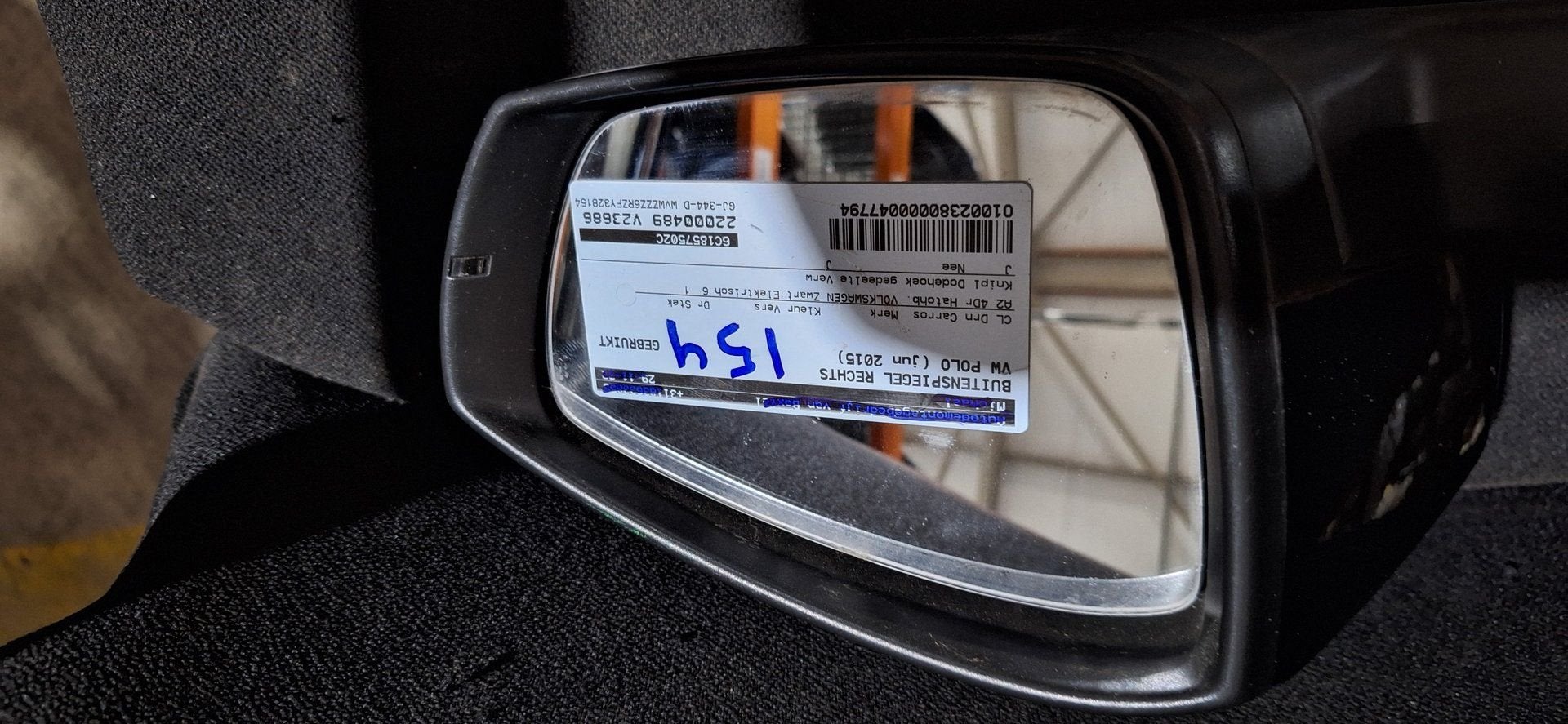Buitenspiegel Rechts VW Polo 6C / 6R (2014-2017) Elektrisch, Gebruikt, -, -, Ophalen of Verzenden