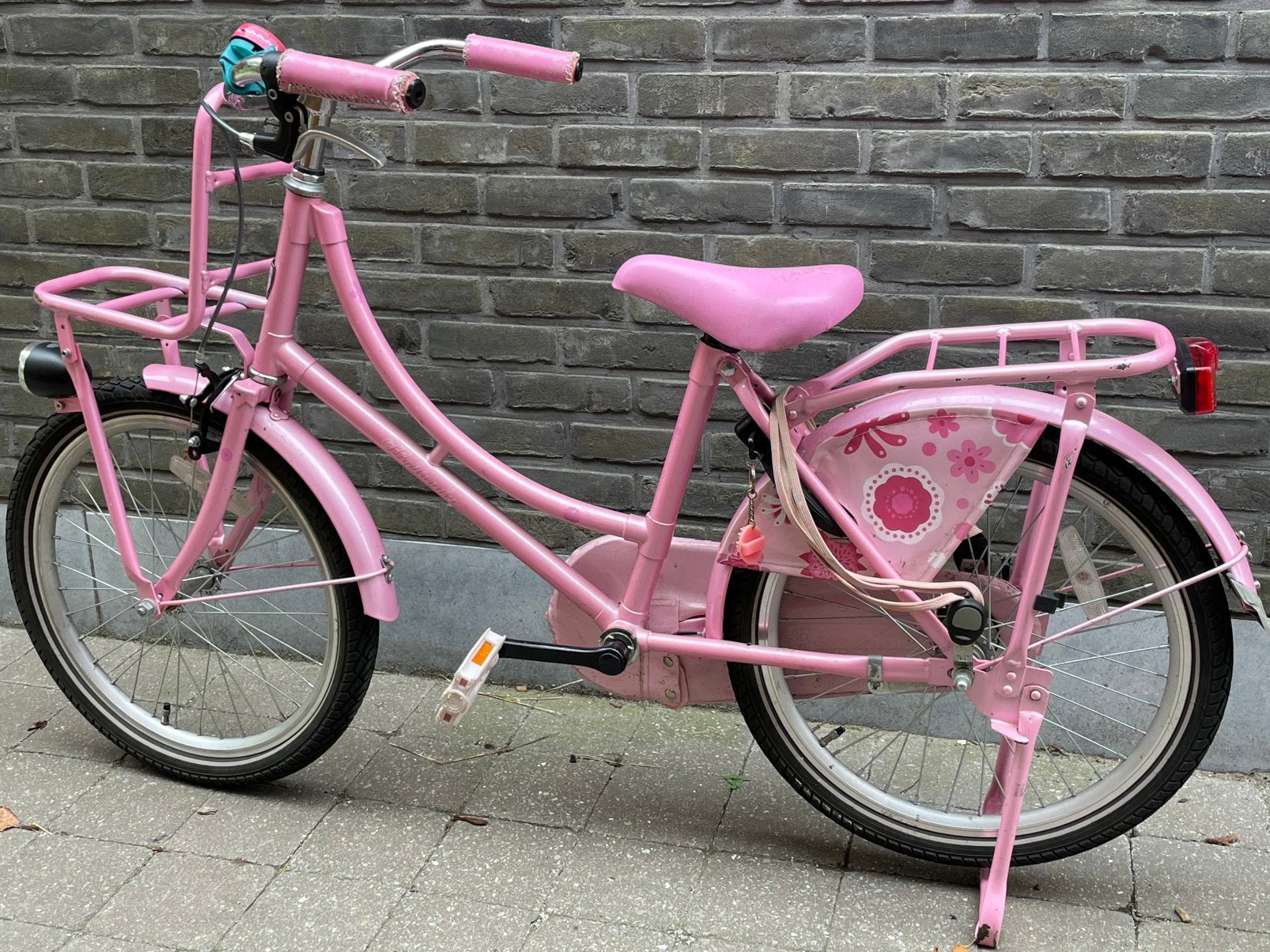Roze meisjes fiets, 20 incj, Enlèvement, Comme neuf, Frein sur jante, 20 pouces