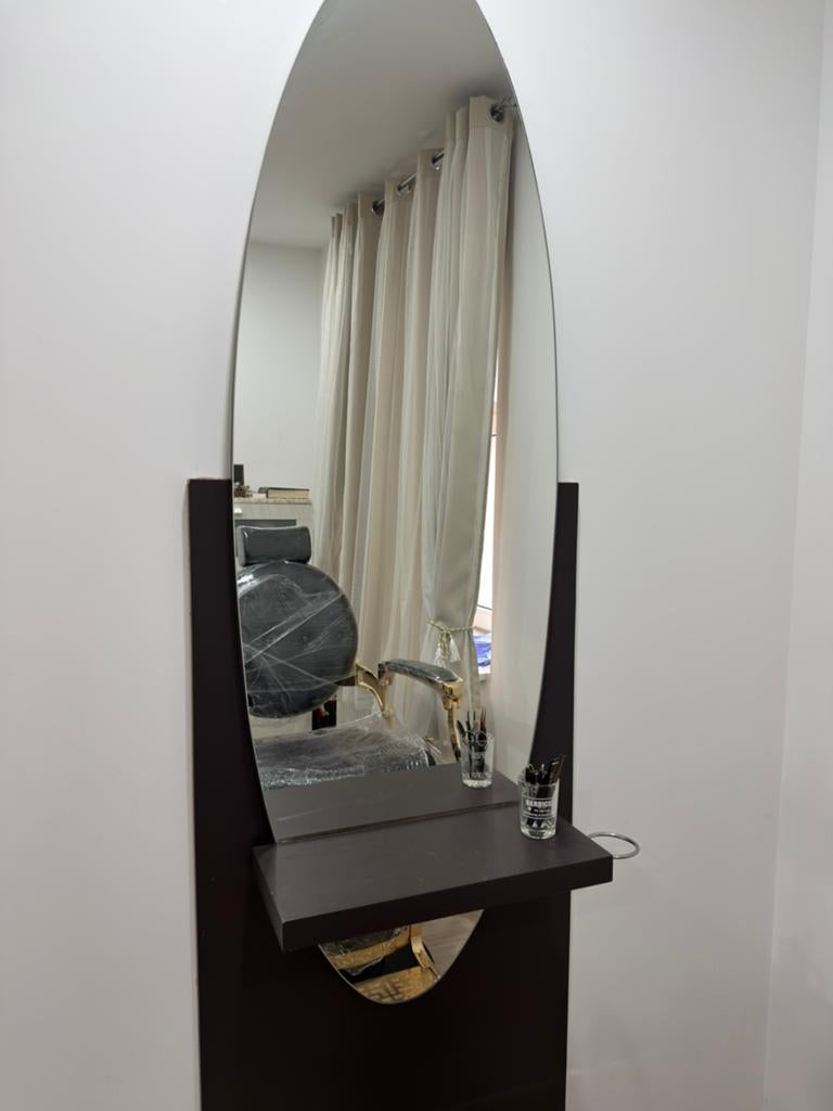 Miroir de salon de coiffure professionnel, Enlèvement, Comme neuf