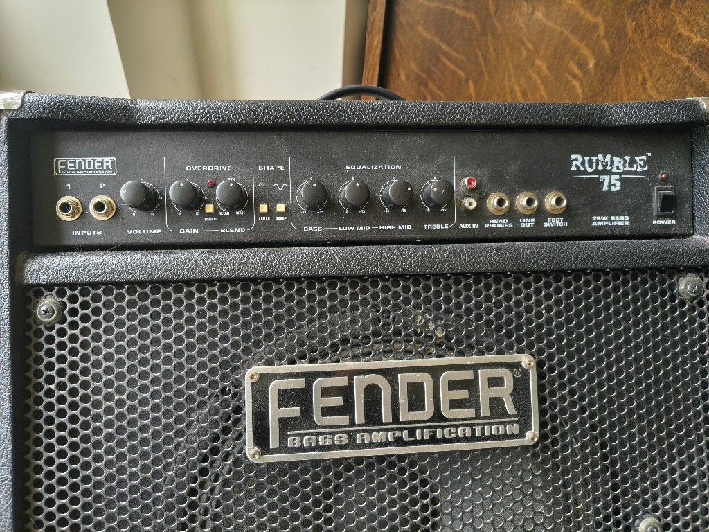 Fender Rumble 75 Bassversterker – Zeer goed onderhouden!, Musique & Instruments, Amplis | Basse & Guitare, Enlèvement, Utilisé