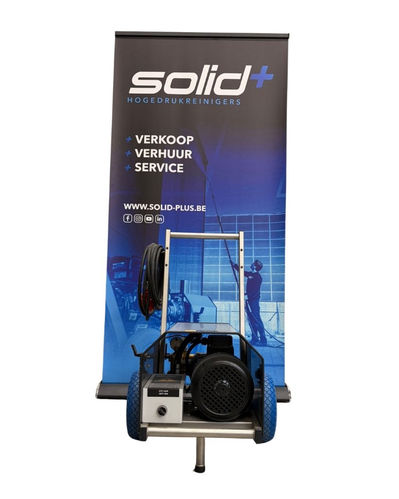 STOCKOPRUIMING - Solid+ HDE-S Hogedrukreiniger 400 Volt, Tuin en Terras, Hogedrukreinigers, Nieuw, Elektrisch, Met regelbare waterdruk