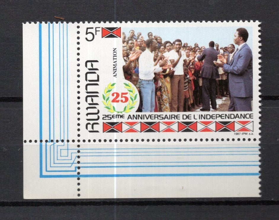 Rwanda 1300 A  MNH XX 1987   cat.waarde  100 euro, Verzenden