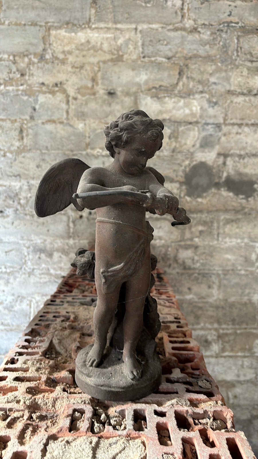 Antieke beeldje engel, Antiquités & Art, Enlèvement