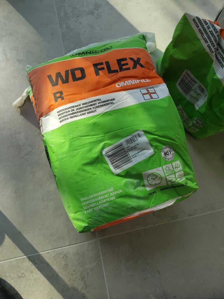 Omnicol WD Flex R 15 kg. jointement gris argenté, Enlèvement