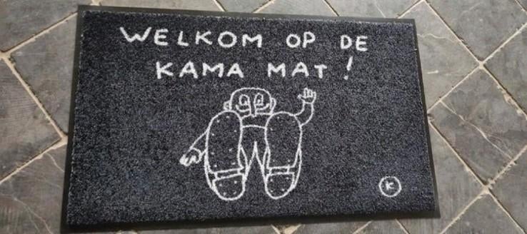 Deurmat mat tapijt Kamagurka nieuw sint kerst cadeau, Tuin en Terras, Ophalen of Verzenden, Nieuw