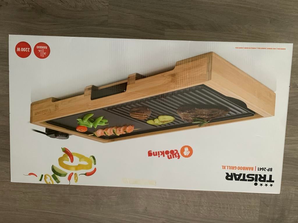 Tristar bamboo grill xl, Enlèvement, Neuf, Gril de table