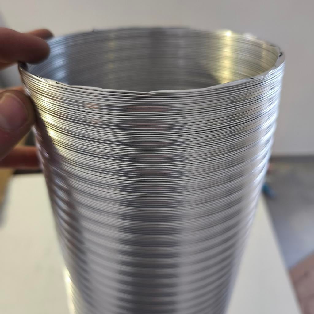 Alu flexibele luchtafvoerbuis 150mm, Doe-het-zelf en Bouw, Ventilatie en Afzuiging, Ophalen of Verzenden