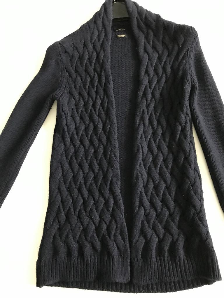 Blauwe cashmeretrui van Massimo Dutti maat S, Massimo Dutti, Blauw, Ophalen of Verzenden, Zo goed als nieuw