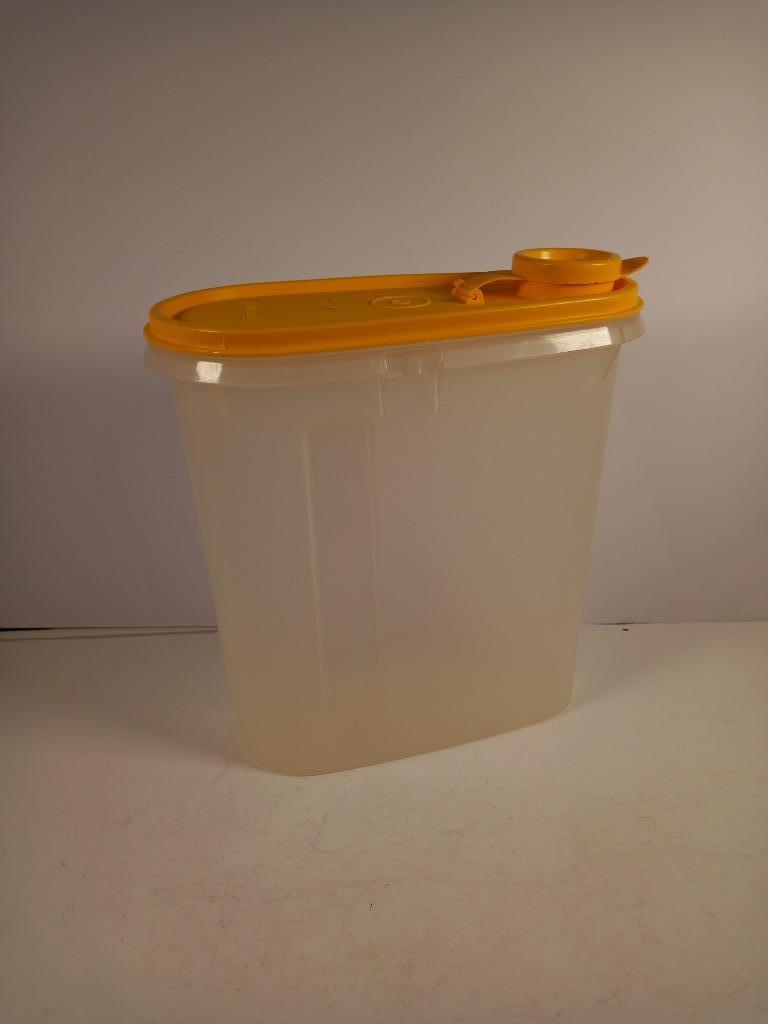 Boite tupperware à céréales, Maison & Meubles, Cuisine| Tupperware, Enlèvement ou Envoi, Utilisé, Orange, Récipient ou Bol