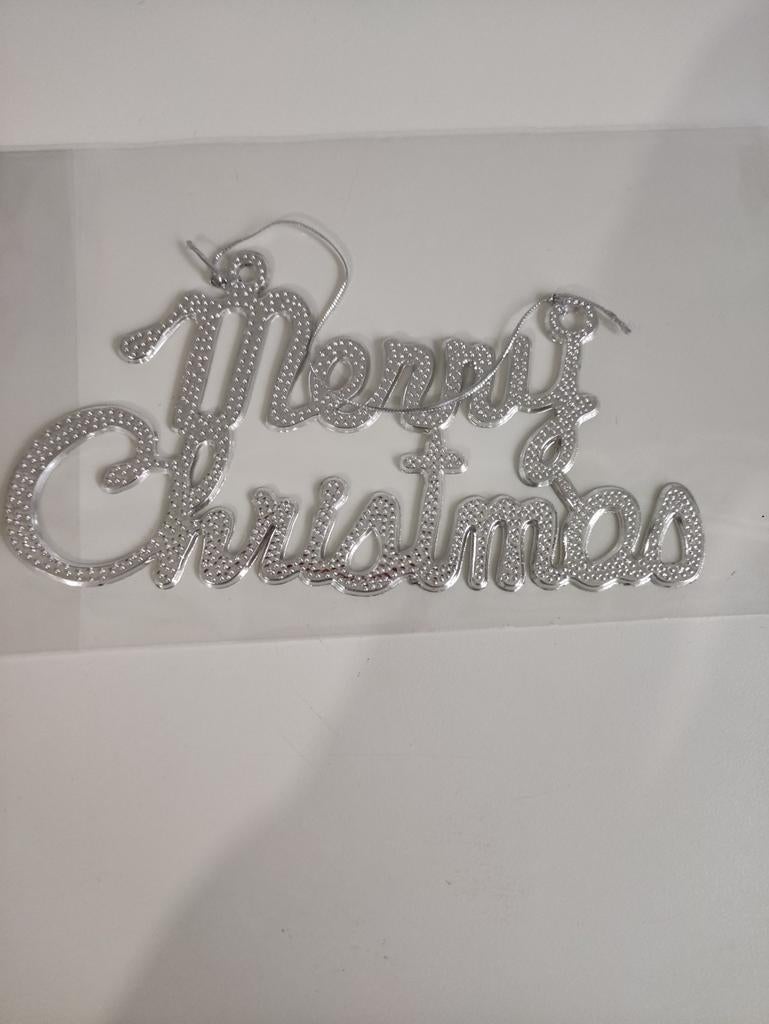 Merry Christmas plastic bord, Ophalen