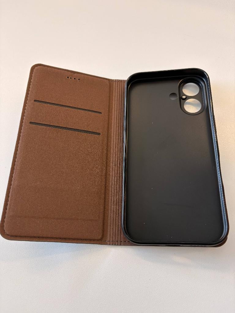 iphone 16 cover lether, Ophalen of Verzenden, Nieuw, Hoesje of Tasje