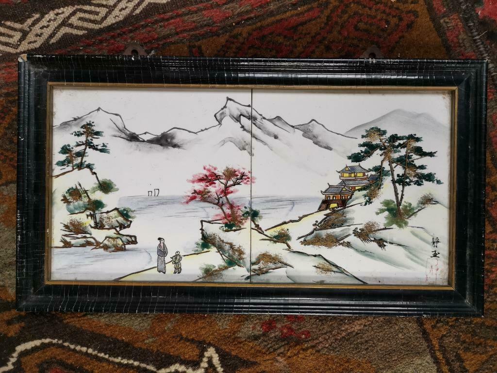 Peinture chinoise sur céramique. 1900, Enlèvement ou Envoi