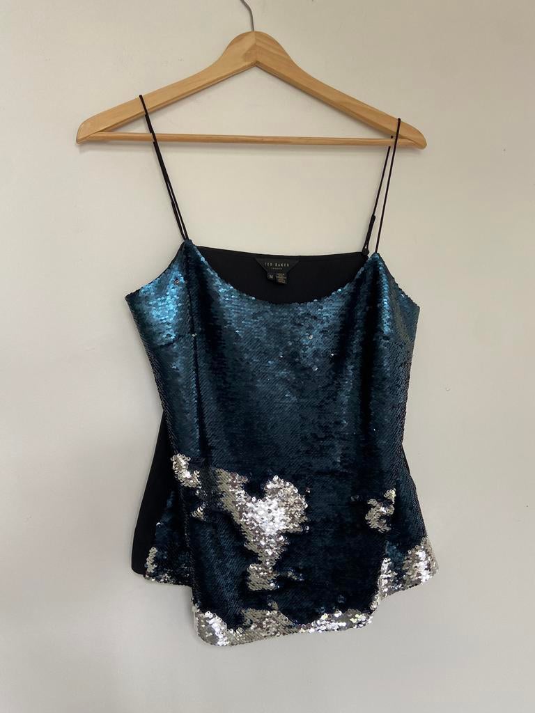 Top Ted Baker 2, Ophalen of Verzenden, Zo goed als nieuw, Blauw