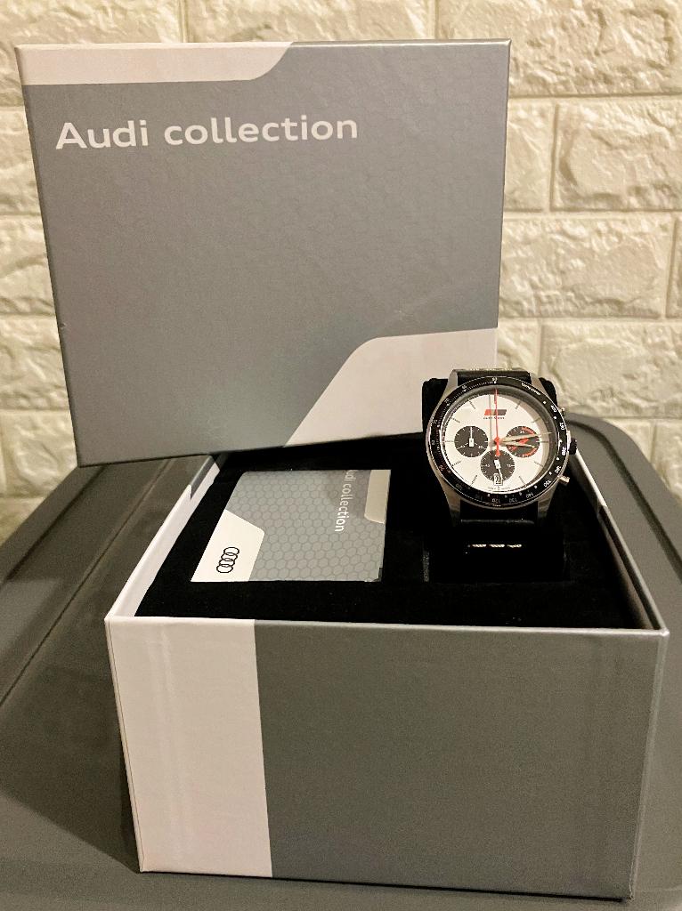 Herenhorloge Audi Sport Heritage Chronograph, Handtassen en Accessoires, Ophalen, Nieuw, Polshorloge, Overige merken