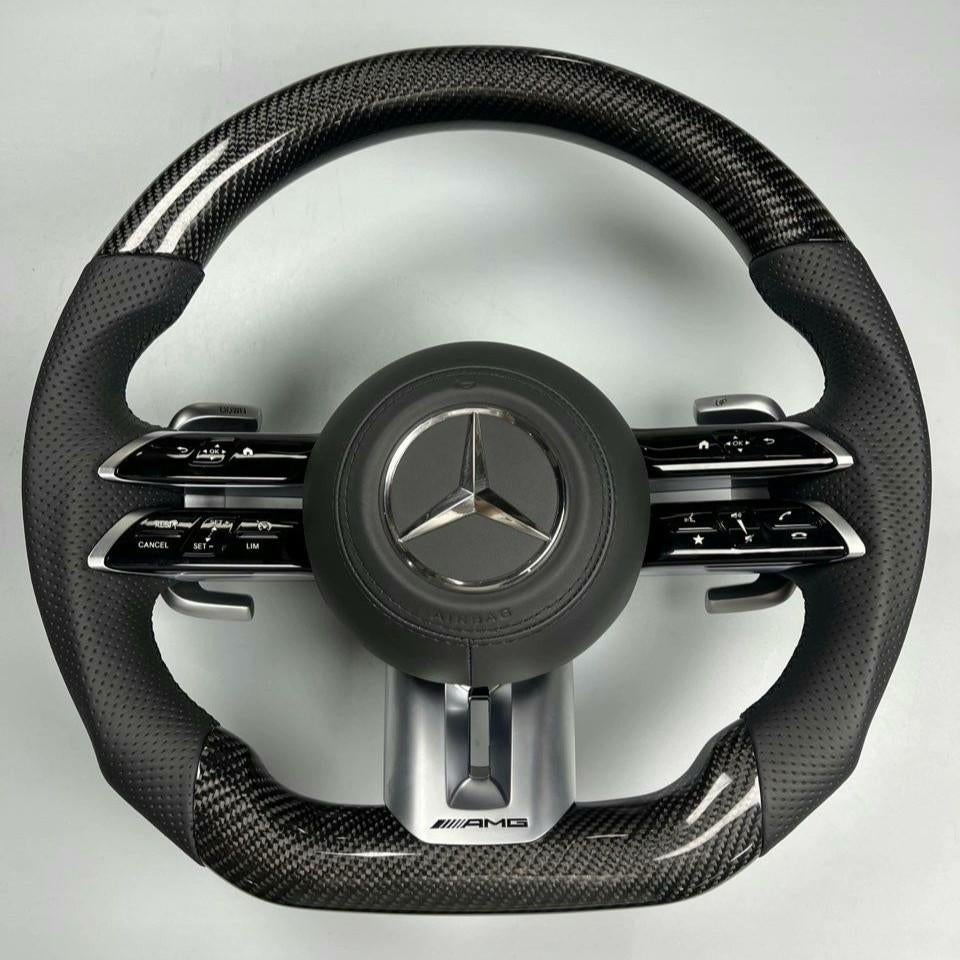 Mercedes dragonfly carbon leer compleet stuur upgrade AMG, Auto-onderdelen, Besturing, Mercedes-Benz, Nieuw, Ophalen of Verzenden
