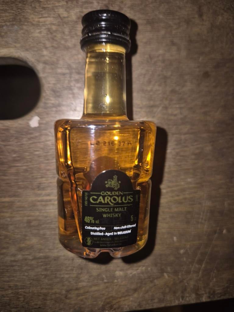 Gouden carolus whisky 5 cl, Verzamelen, Wijnen, Ophalen of Verzenden
